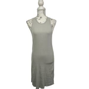 5 for $25| YFB Gray Midi Racerback Rib Sleeveless Tank Dress Size S